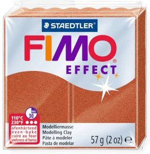 metallic copper fimo effect
