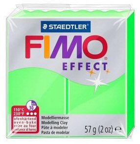 green neon fimo effect