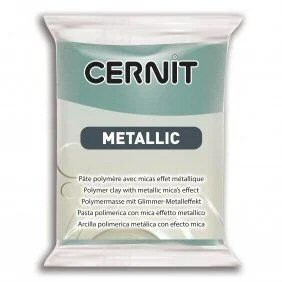 turquoise gold metallic cernit