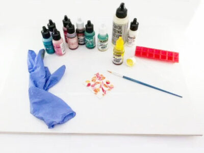 Inks for polymer clay