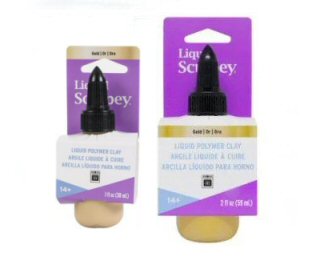 both gold sculpey liquid