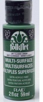 green acrylic paint