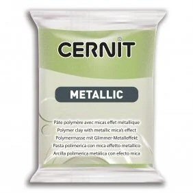 gold green metallic cernit