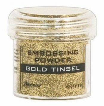 gold tinsel embossing