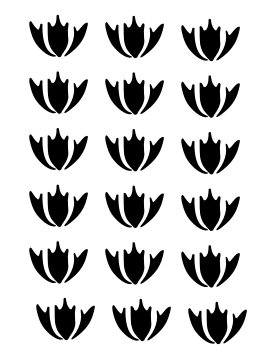 lotus stencil