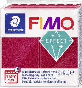 metallic rub red fimo effect