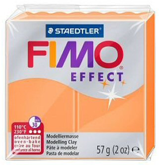 orange neon fimo effect