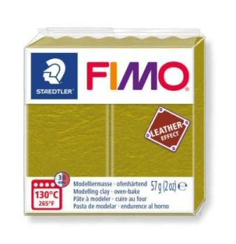 olive leather effect fimo