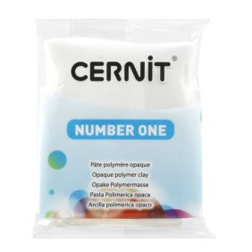 opaque white number one cernit