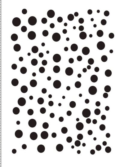 random dots stencil