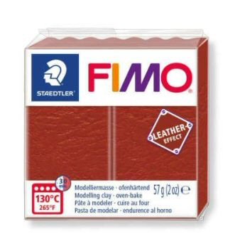 rust leather effect fimo