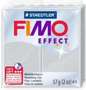 silver pearl fimo effect