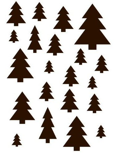 xmas trees stencil