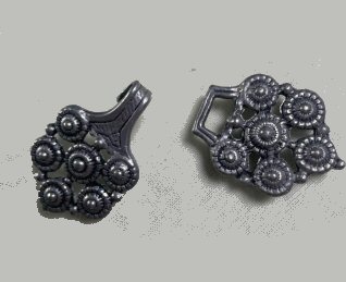 pewter large hooks and eyes